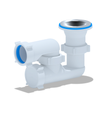 ANI Сифон для душевого поддона 1 1/2"*40мм., регулируемый, ANI PLAST