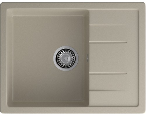 GRANFEST Мойка композит QUADRO GF-Q--650L чаша с крылом  650*500мм  топаз  арт.GF-