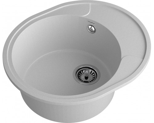 GRANFEST Мойка URBAN 857L  1-чаша+крыло 570*480мм серый арт.GF-UR-