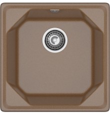 GRANFEST Мойка композит UNIQUE, GF-U-500, 1-чаша 500*500, терракот