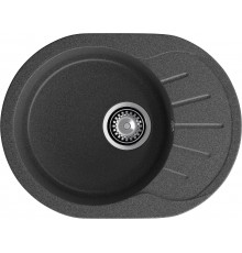 GRANFEST Мойка композит RONDO GF-R--580L  чаша с крылом 579*445мм графит арт.GF-