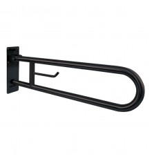 Поручень полукруглый для людей с огр. Возможностями 800 мм Черный, 15051.80.N