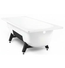 TEVRO Ванна стальная 150х70х40 см. с опорной подставкой, без ранта, белый лотос, ВИЗ