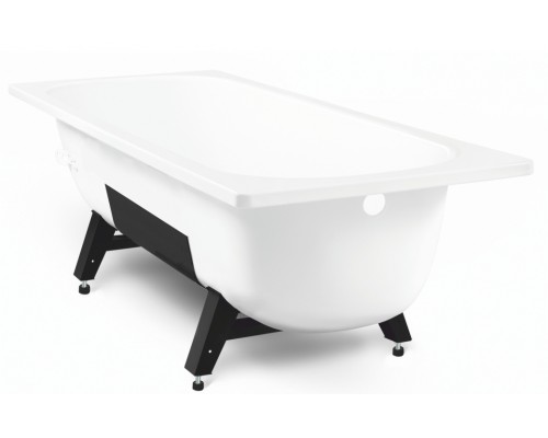 TEVRO Ванна стальная 150х70х40 см. с опорной подставкой, без ранта, белый лотос, ВИЗ