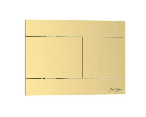 Комплект 2в1 IBERICA BLANCA инсталляция SILENCIO MINI, кнопка смыва INOX-R золото матовое (IB.001М.015.03)