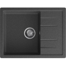 GRANFEST Мойка композит QUADRO GF-Q--650L чаша с крылом  650*500мм графит арт.GF-