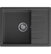 GRANFEST Мойка композит QUADRO GF-Q--650L чаша с крылом  650*500мм графит арт.GF-
