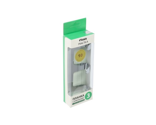 Планка 3 крючка Fixsen, FX-805-3, хром