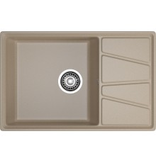 GRANFEST Мойка композит VERTEX, GF-V-780L, чаш+кр 780*500, песочный