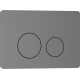 Комплект 2в1 IBERICA BLANCA инсталляция SILENCIO MINI, кнопка смыва INOX-O вороненая сталь (IB.001M.818)