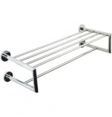 Полка для полотенец NIZA с 4 креплениями к стене глянцевая, шт