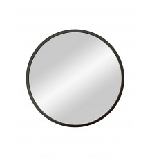 Зеркало Мун, черное, D 600 в МДФ раме
