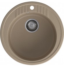 GRANFEST Мойка композит RONDO GF-R--520   D=520 мм   песок  арт.GF-