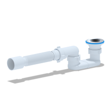 ANI Сифон для душевого поддона 1 1/2"*40мм. с гибкой трубой 40х50мм., ANI PLAST
