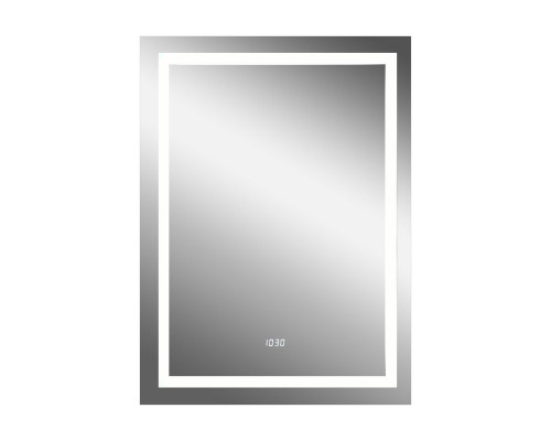 Зеркало Verte LED с часами 500x700