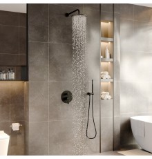 Душевой комплект NARDIS 2R BLACK, черный матовый, BERGES