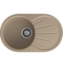 GRANFEST Мойка композит RONDO GF-R--750L  чаша с крылом 750*460мм   песок арт.GF-