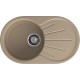 GRANFEST Мойка композит RONDO GF-R--750L  чаша с крылом 750*460мм   песок арт.GF-