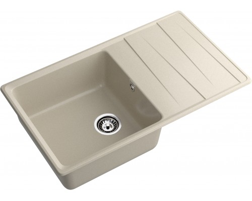 GRANFEST Мойка композит LEVEL, GF-LV-860L, чаш+кр 860*500, топаз