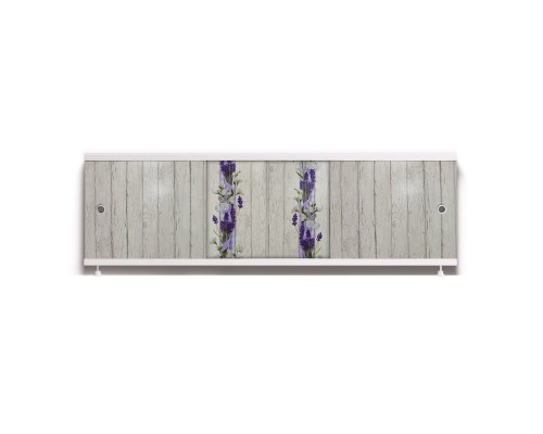 ОПТИМА_Decor Экран для ванны 150 см,ПВХ с офсетной печатью,(лаванда-009), ALAVANN