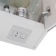 Шкаф зеркальный Lemark ZENON 60х80 см 2-х дверный с козырьком-подсветкой, с розеткой, цвет корпуса: 