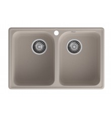 GranFest QUARZ (ECO-15) Мойка 2 чаши 740*480 (песок)