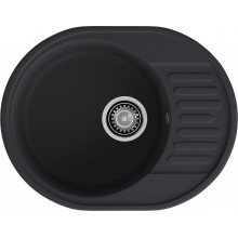 GranFest QUARZ (ECO-58) Мойка чаша+кр 620*480 (черный)