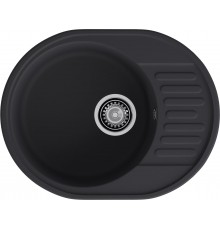 GranFest QUARZ (ECO-58) Мойка чаша+кр 620*480 (черный)