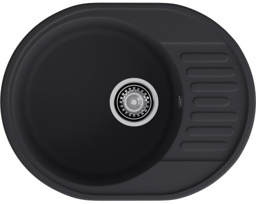 GranFest QUARZ (ECO-58) Мойка чаша+кр 620*480 (черный)