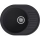 GranFest QUARZ (ECO-58) Мойка чаша+кр 620*480 (черный)
