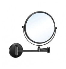 Зеркало для ванной Reflex с увеличением Х3, Ø 200 мм, латунь,  08009.2.N черное