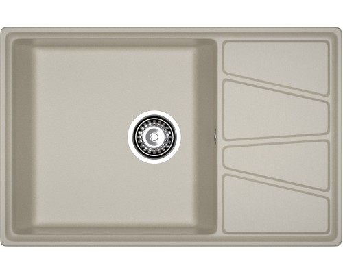 GRANFEST Мойка композит VERTEX, GF-V-780L, чаш+кр 780*500, топаз