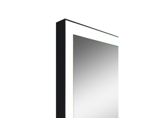 Зеркало "Solid Black LED" 600х800, реверсивное крепление
