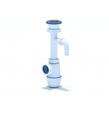 Сифон Ани 1 1/2"* 40с отводом стиральной машины, ANI PLAST