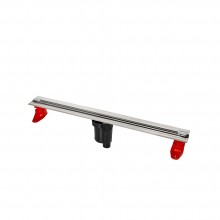 Желоб водосток SUPER Slim 700, матовый хром, S-сифон D50/105 H50 вертикальный, BERGES