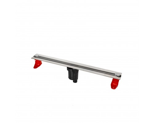Желоб водосток SUPER Slim 800, матовый хром, S-сифон D50/105 H50 вертикальный, BERGES