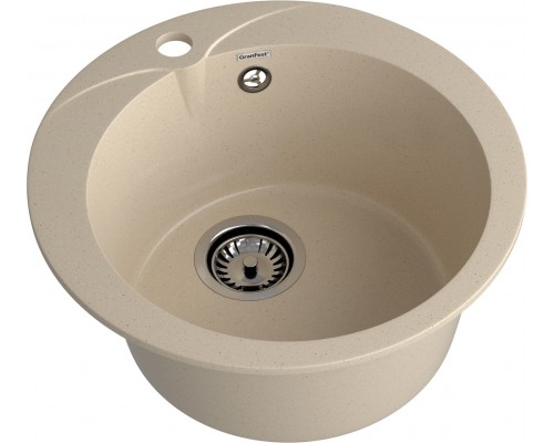 GRANFEST Мойка композит RONDO GF-R--480, 1-чаша D=475 мм кашемир арт.GF-