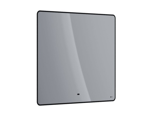 Зеркало Lemark MIOBLACK 90х80 см с интерьерной подсветкой, с подогревом