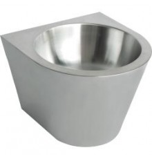Раковина из нержавеющей стали настенная  круглая  270х360х300 мм, 13036.C.S, шт