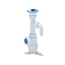 Сифон Ани 1 1/4"* 32 "Юнг" с отводом для стиральной машины, ANI PLAST