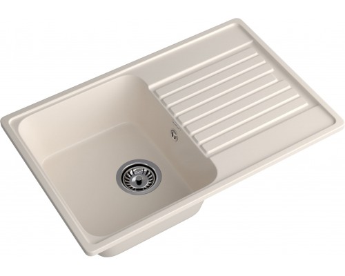 GranFest QUARZ (ECO-78) Мойка чаша+кр 740*480 (белый)