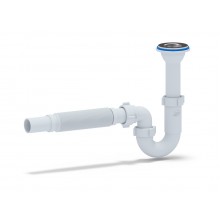 Сифон  АНИ 1 1/4"*32 прямоточный с литым выпуском, с гибкой трубой 32*32 ANI PLAST