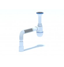 Сифон Ани 1 1/2"* 40с гибкой трубой 40х40/50, ANI PLAST