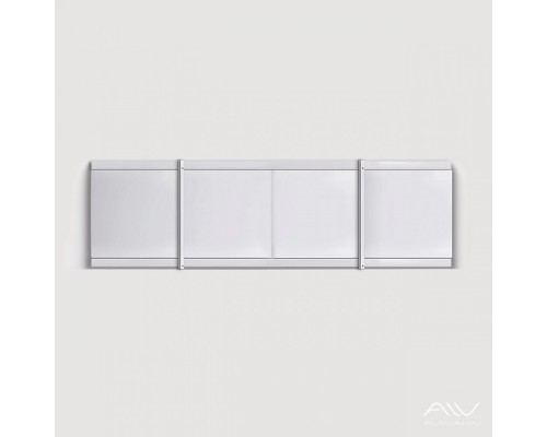 КЛАССИК Экран для ванны 150 см, полистирол,(темно-зеленый мрамор-008), ALAVANN