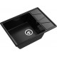 GRANFEST Мойка композит VERTEX, GF-V-680L, чаш+кр 680*500, черный