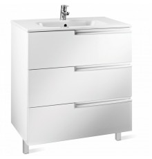 VICTORIA NORD Ice Edition Тумба под раковину VICTORIA 60, с 3 ящ., белый глянец, ROCA