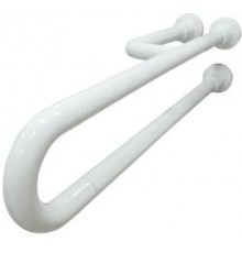 Поручень полукруглый неподвижный с тремя точками опоры 800 мм алюминий покрытый нейлоном, шт