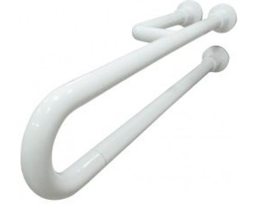 Поручень полукруглый неподвижный с тремя точками опоры 800 мм алюминий покрытый нейлоном, шт