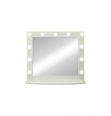 Зеркало гримерное настольное белое 11 ламп 800x700