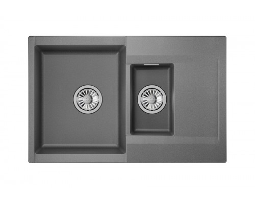 Кухонная мойка GRANULA (7808, ГРАФИТ)